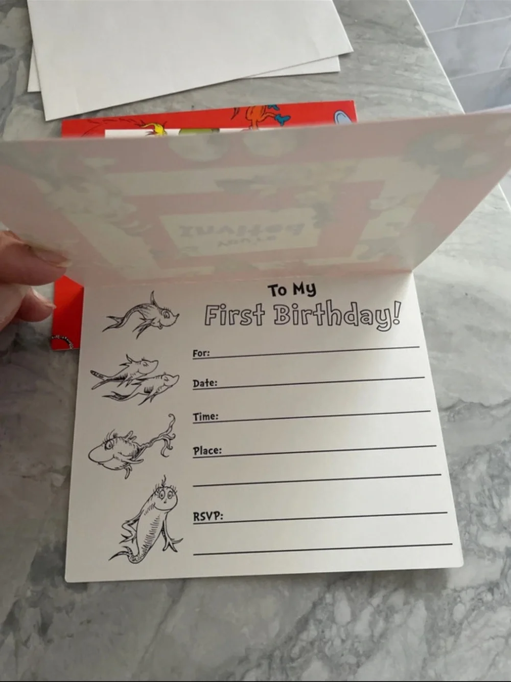 Dr Seuss Thank-you Cards & Invitation Cards with Envelopes